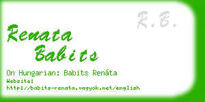 renata babits business card